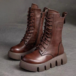 Willow | Botines de Mujer con Cordones y Cremallera Lateral