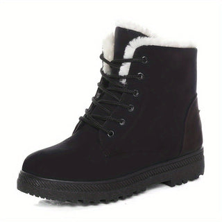 Milcah | Botas de Tobillo para Mujer con Forro de Piel y Cordones