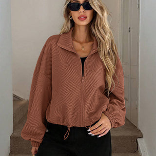 Ondine | Chaqueta con Cuello Alto y Cremallera para Mujer