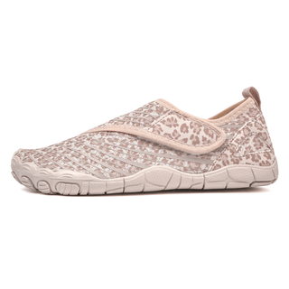 Veyra | Zapatos Barefoot con Estampado de Leopardo Marfil para Mujer