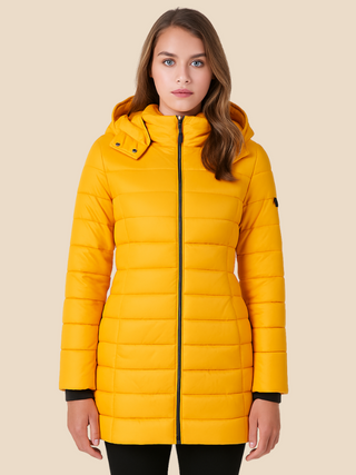 Nathalie | Chaqueta Acolchada con Capucha y Cremallera para Mujer