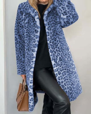 Mirelisse | Abrigo Largo con Estampado de Leopardo para Mujer