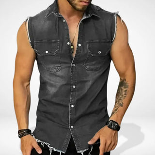 Camisa sin mangas deshilachada para Hombre – Oconnor