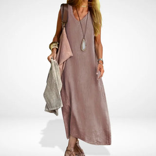 Vestido Maxi de verano con escote en pico para Mujer– Joyce