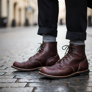 Tavren | Botas de Hombre con Cordones y Costuras Reforzadas