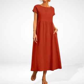 Vestido largo con bolsillos para Mujer - Mary