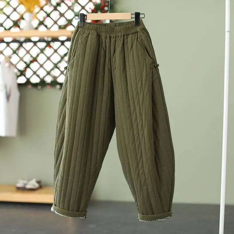 Emilia: Pantalón Retro de Algodón para Mujer