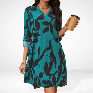 Vestido corto estampado abstracto Mujer – Gwen