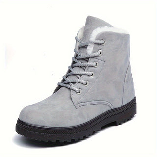 Milcah | Botas de Tobillo para Mujer con Forro de Piel y Cordones