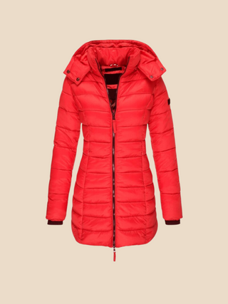 Nathalie | Chaqueta Acolchada con Capucha y Cremallera para Mujer