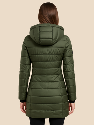 Nathalie | Chaqueta Acolchada con Capucha y Cremallera para Mujer