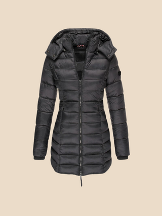 Nathalie | Chaqueta Acolchada con Capucha y Cremallera para Mujer