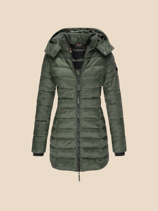 Nathalie | Chaqueta Acolchada con Capucha y Cremallera para Mujer