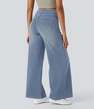 Remy | Jeans de Pierna Ancha de Talle Alto y Denim Elástico para Mujer