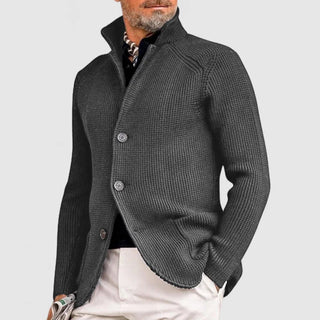 Martin | Cárdigan de Punto para Hombre con Botones y Cuello Alto