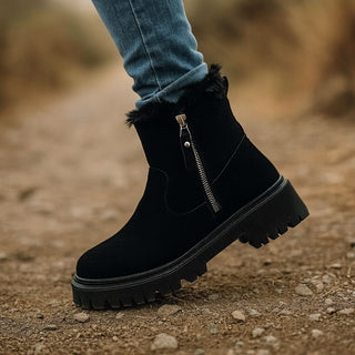 Marina | Botines Ergonómicos de Invierno para Mujer con Forro Suave