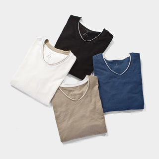 Andrés: Camiseta de Algodón con Cuello en V para Hombre