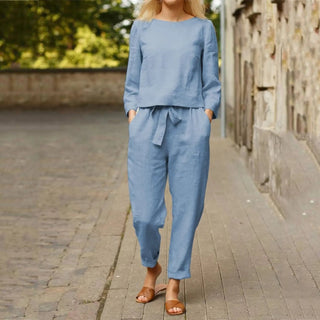 Calviera | Conjunto de Mujer con Top Acampanado y Pantalón