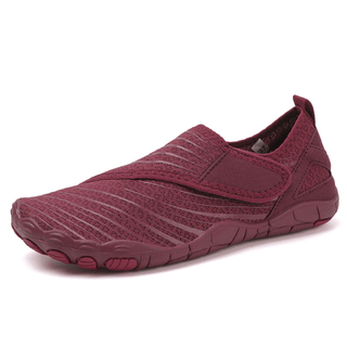 Cecilia | Zapatos Barefoot Unisex Color Burdeos Sin Cordones