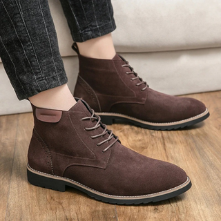 Brenvar | Botas de Hombre con Cordones y Forro Acolchado