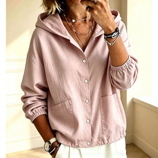 Fabienne | Chaqueta con Capucha y Botones para Mujer