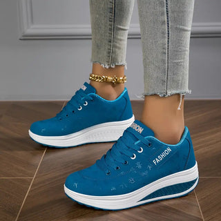 Valeria | Zapatillas de Plataforma con Cordones para Mujer
