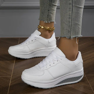 Valeria | Zapatillas de Plataforma con Cordones para Mujer
