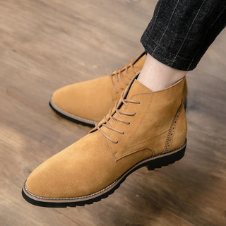 Brenvar | Botas de Hombre con Cordones y Forro Acolchado