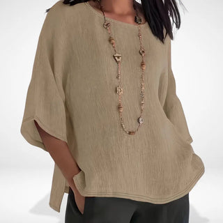 Blusa de manga larga con corte amplio para Mujer - Etta