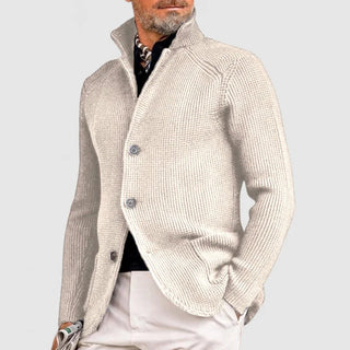 Martin | Cárdigan de Punto para Hombre con Botones y Cuello Alto