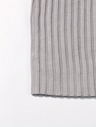 Brenvane | Suéter de Cuello Alto de Punto Canalé para Hombre