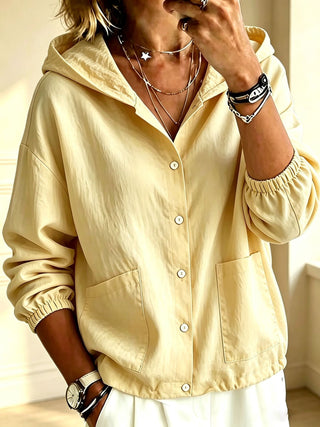 Fabienne | Chaqueta con Capucha y Botones para Mujer