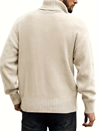 Harrold | Suéter de Punto Trenzado con Cuello Alto para Hombre