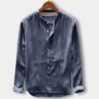 Camisa cuello mao manga larga para Hombre - Cyrus