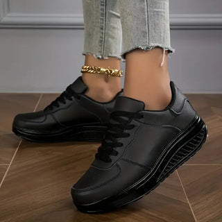 Valeria | Zapatillas de Plataforma con Cordones para Mujer