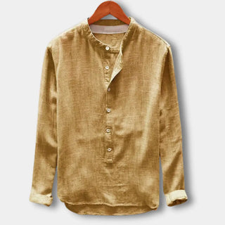 Camisa cuello mao manga larga para Hombre - Cyrus