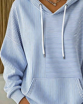 Chantelle | Sudadera a Rayas con Cordón y Bolsillo para Mujer