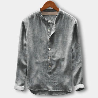 Camisa cuello mao manga larga para Hombre - Cyrus