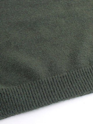 Antionette | Suéter de Punto Canalé para Mujer con Cuello Redondo y Puños a Rayas