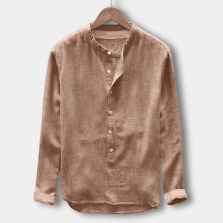 Camisa cuello mao manga larga para Hombre - Cyrus