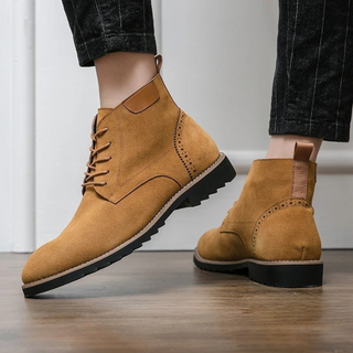 Brenvar | Botas de Hombre con Cordones y Forro Acolchado