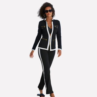 Lorvane | Conjunto de Mujer con Chaqueta con Cremallera y Pantalón