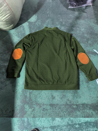 Donald | Suéter Henley de Hombre Texturizado con Cuello Alto y Botones
