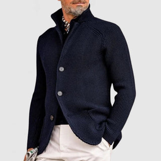 Martin | Cárdigan de Punto para Hombre con Botones y Cuello Alto