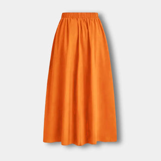Falda larga con pliegues elegantes para Mujer – Leola