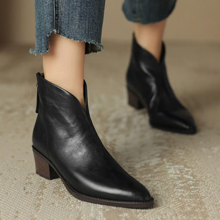 Botines Clásicos Elegantes | Tacón Bajo