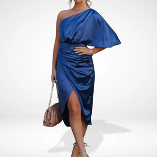Vestido asimétrico fruncido elegante para Mujeres - Paulette