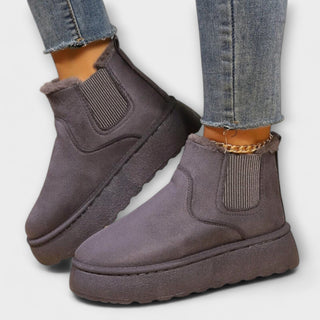 Freya | Botas de Mujer de Tobillo con Forro Cálido y Suela Dentada