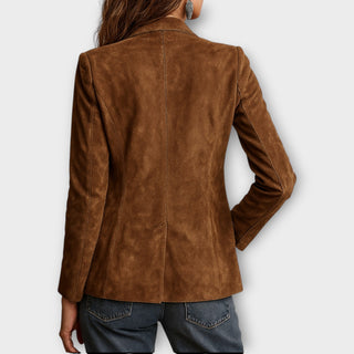 Marveline | Blazer de Ante con Cierre de Botones para Mujer