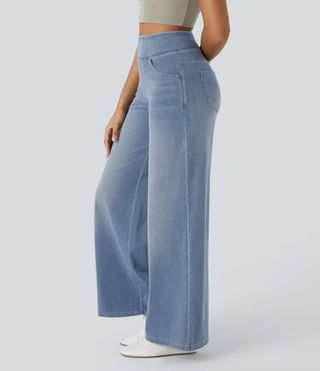 Remy | Jeans de Pierna Ancha de Talle Alto y Denim Elástico para Mujer